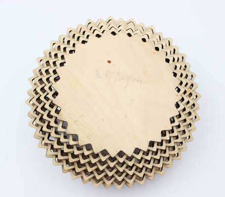 Шкатулка наборная с крышкой